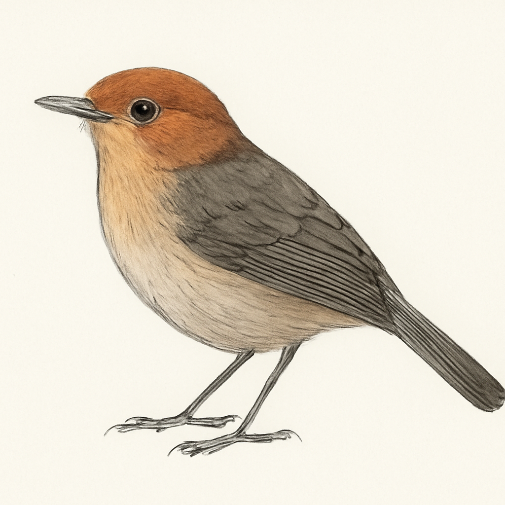 Tawny-faced Gnatwren illustration