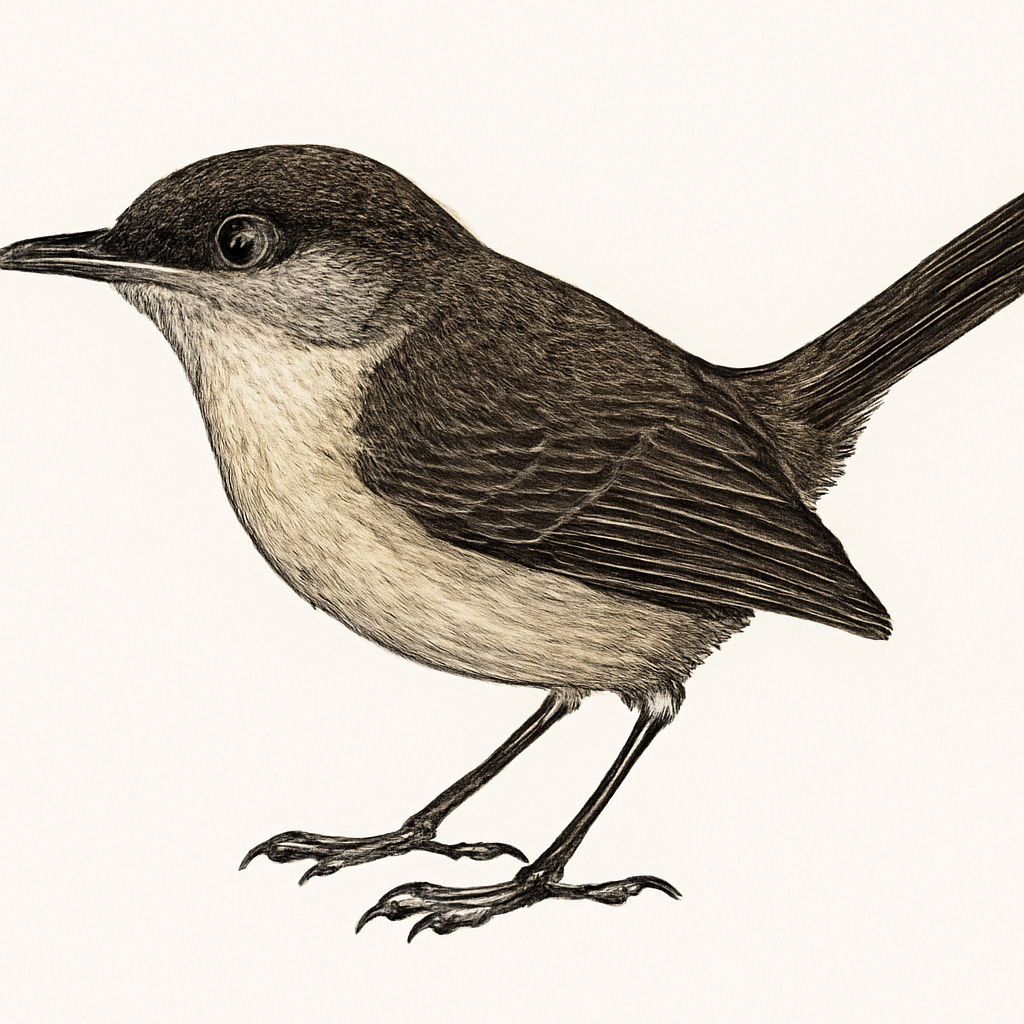 Long-billed Gnatwren illustration