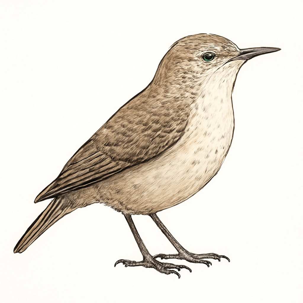 Rock Wren illustration