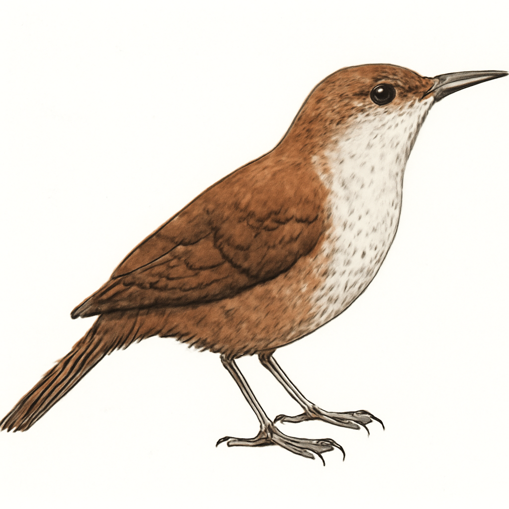 Illustration von Schluchtenzaunkönig