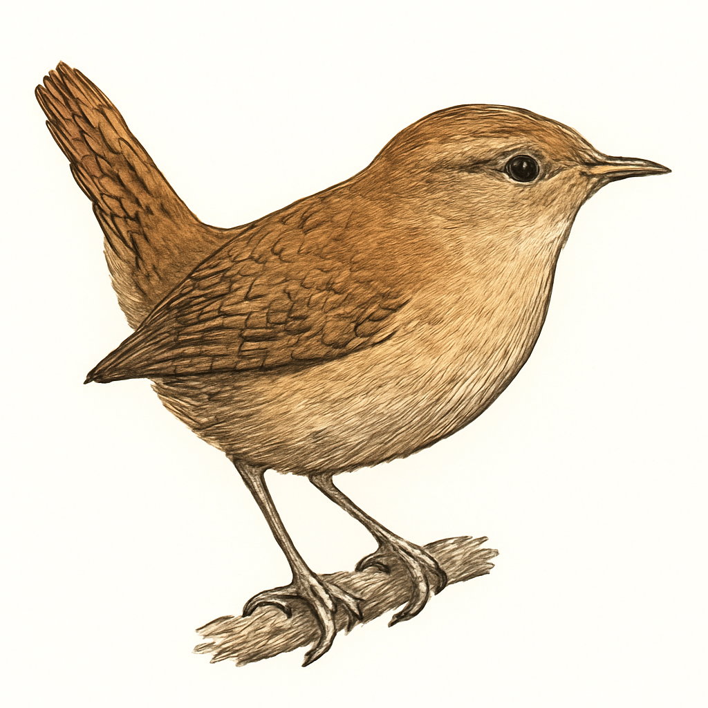 Illustrazione di Ochraceous Wren