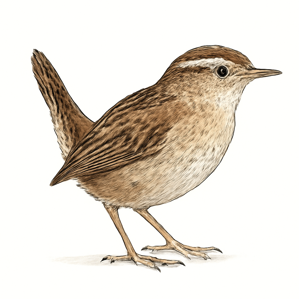 Illustrazione di Sedge Wren