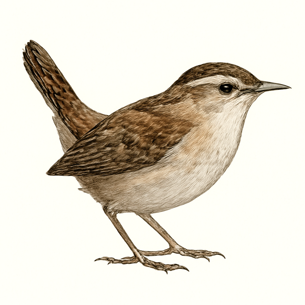 Illustration de Troglodyte des marais