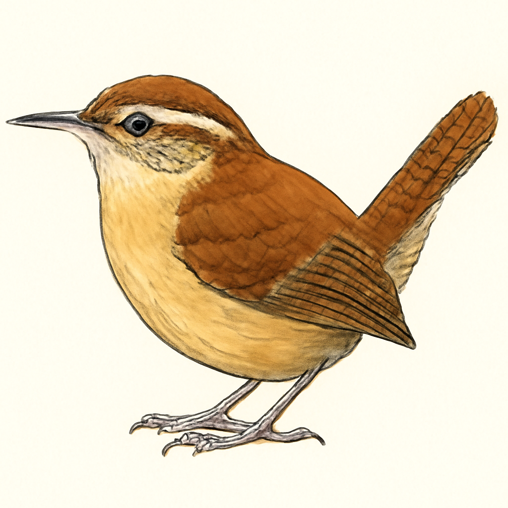 Ilustración de Cucarachero de Carolina