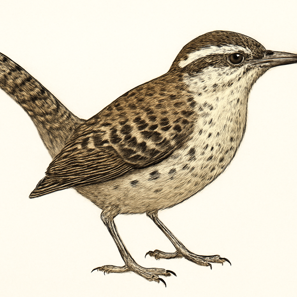 Ilustración de Cucarachero Barrado