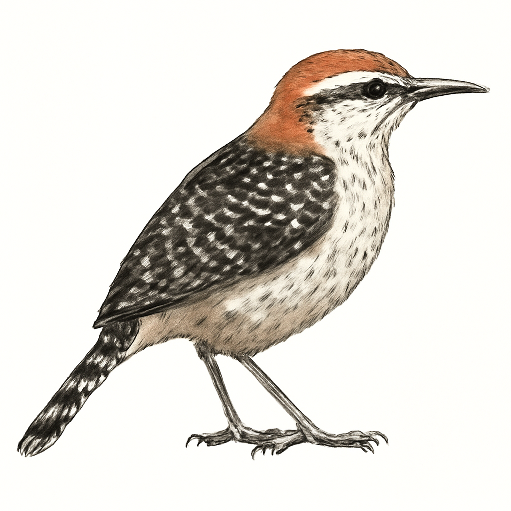 Illustration de Rufous-naped Wren