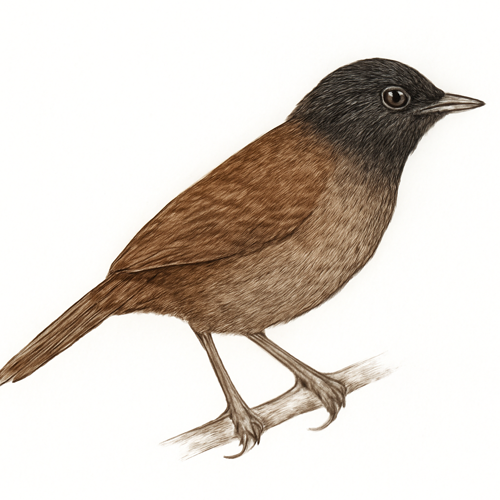Illustration von Rußkopf-Zaunkönig