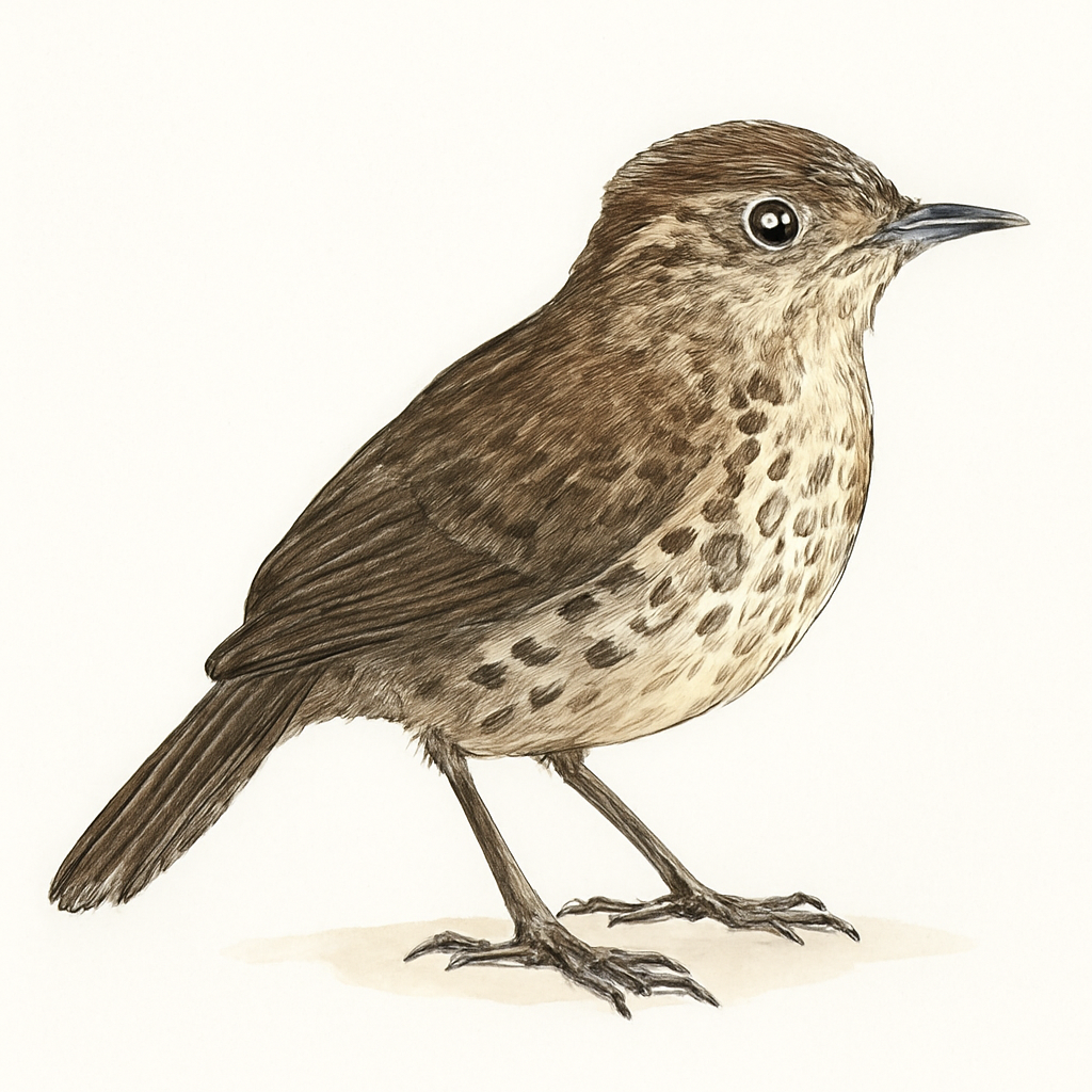 Ilustração de spot-breasted wren