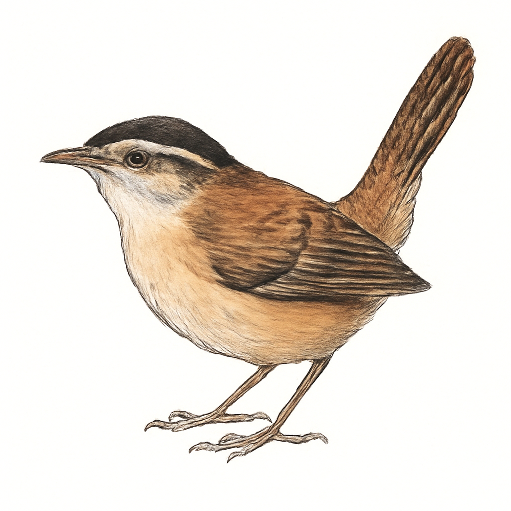 Bay Wren illustration