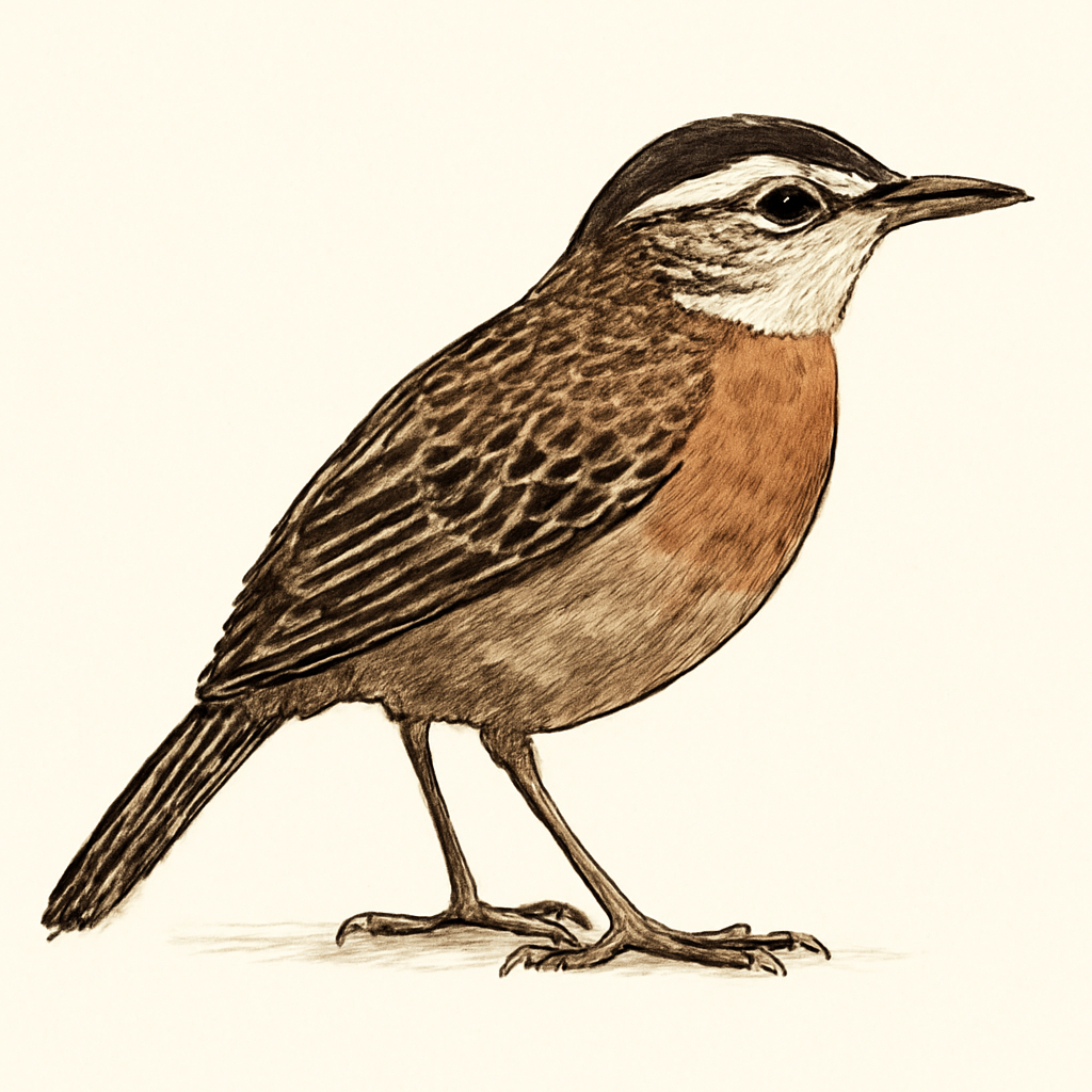 Ilustração de Chestnut-breasted Wren