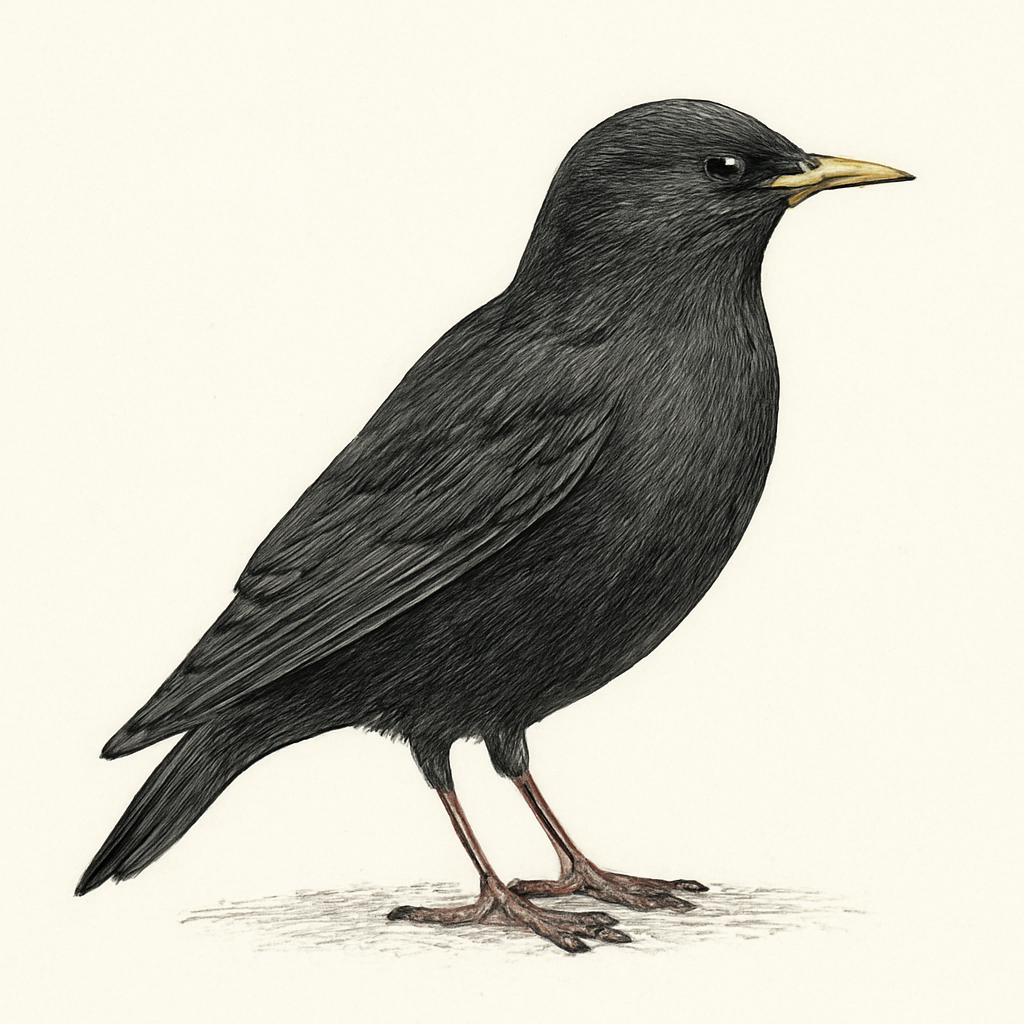 Spotless Starling illustration