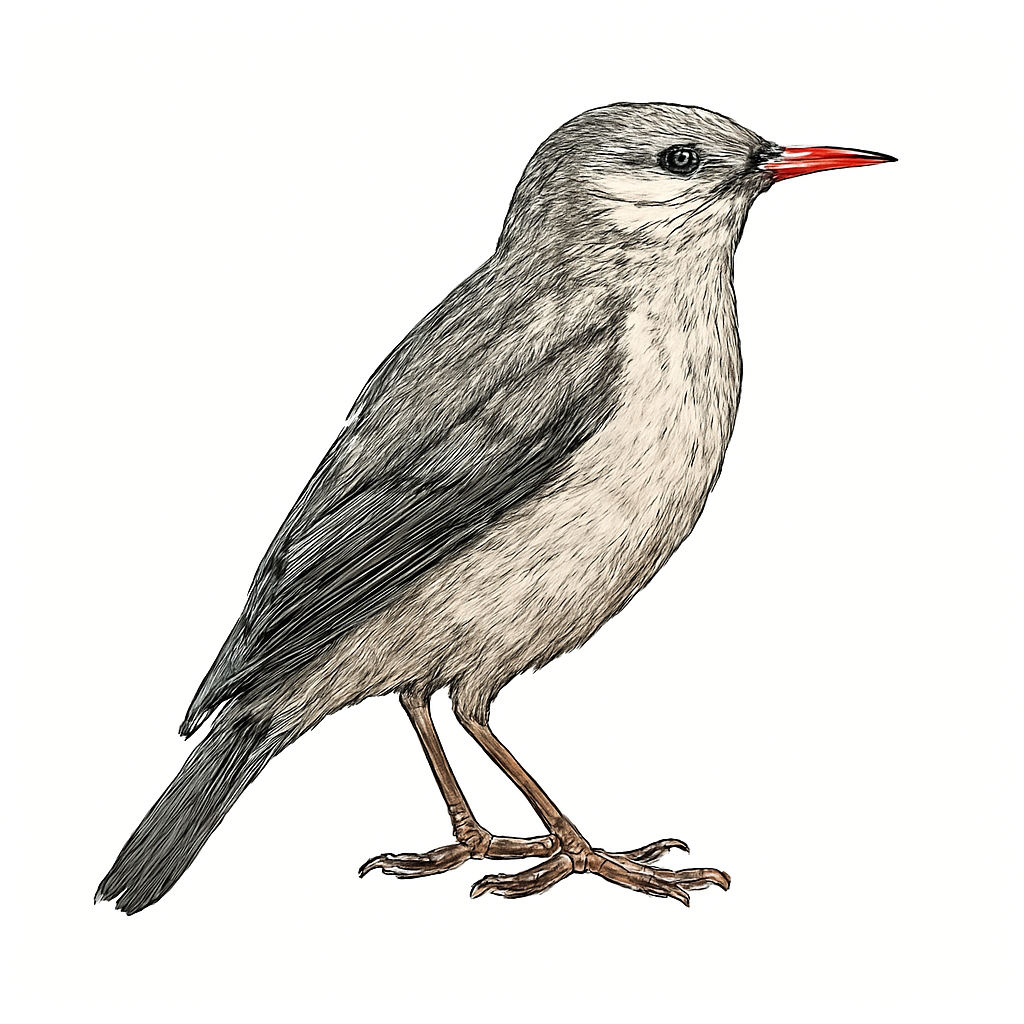 Illustrazione di Red-billed Starling