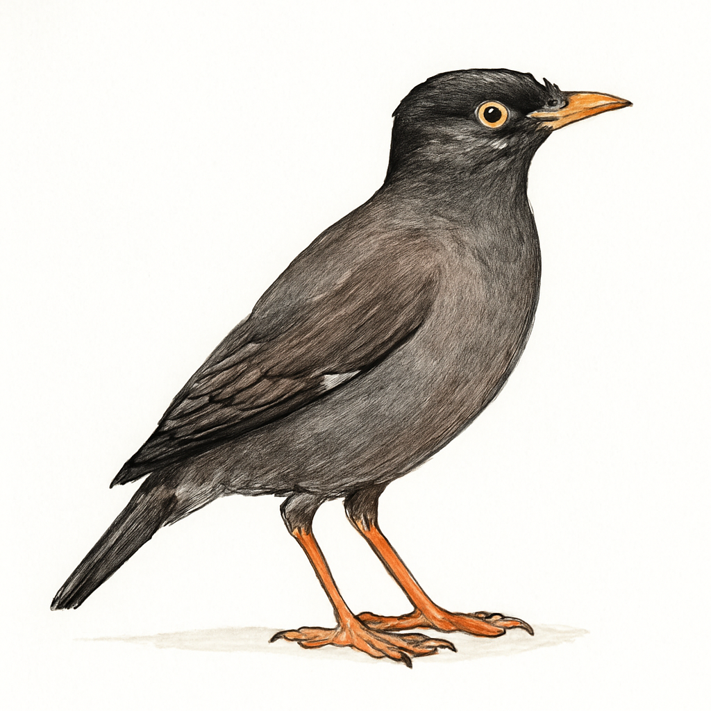 Illustration von Dschungelmaina
