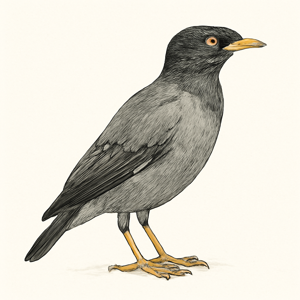 Javan Myna illustration