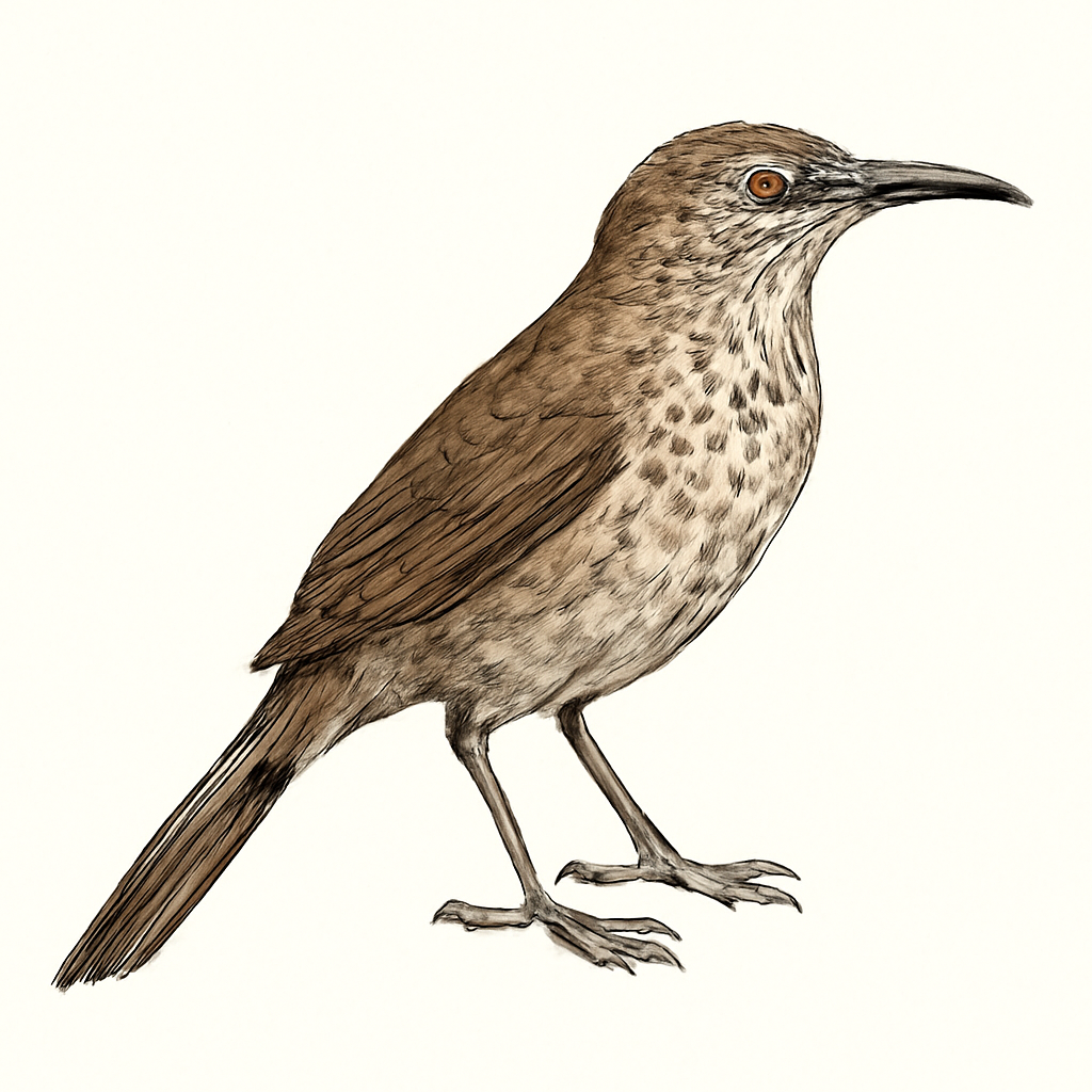 Ilustração de curve-billed thrasher