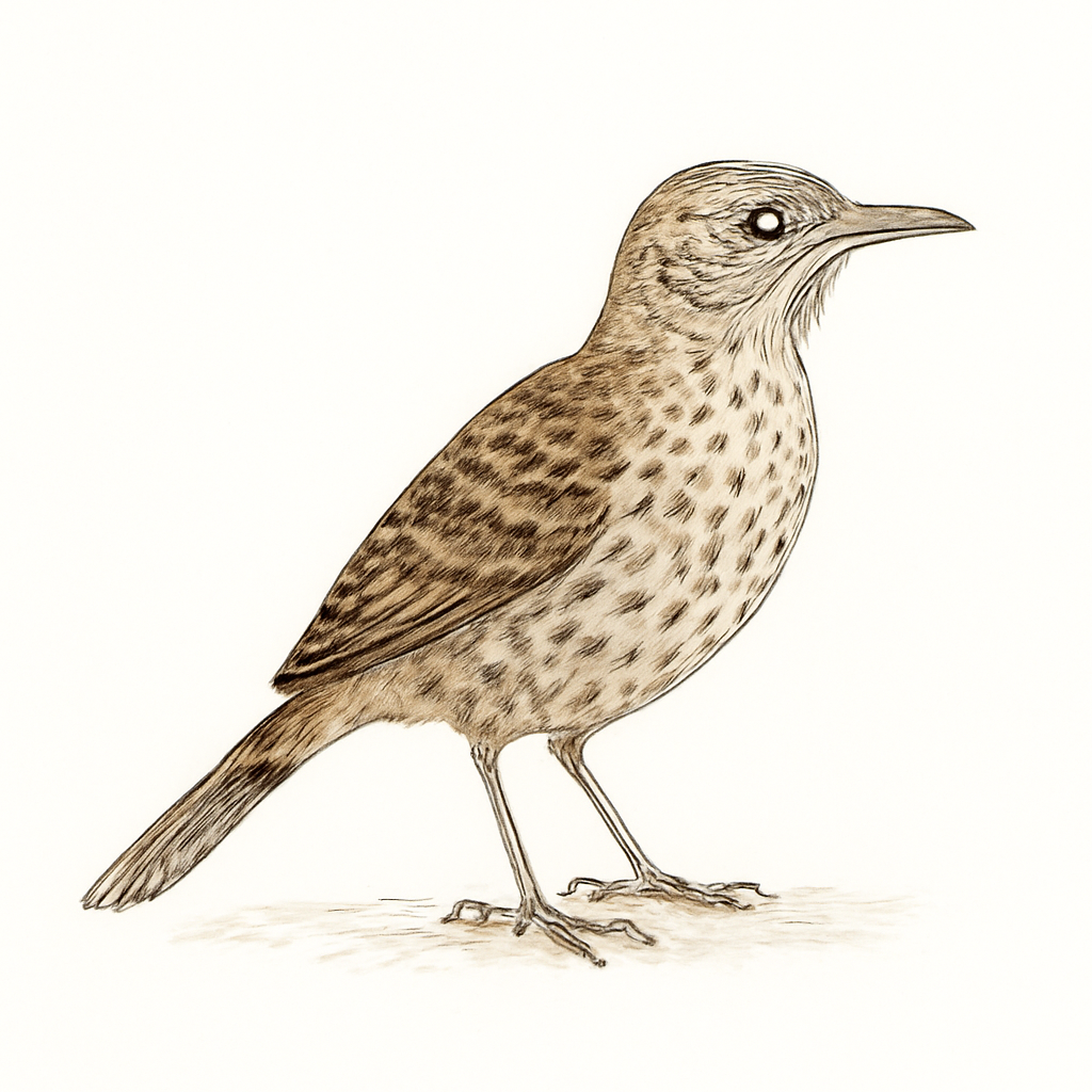 Ilustração de ocellated thrasher