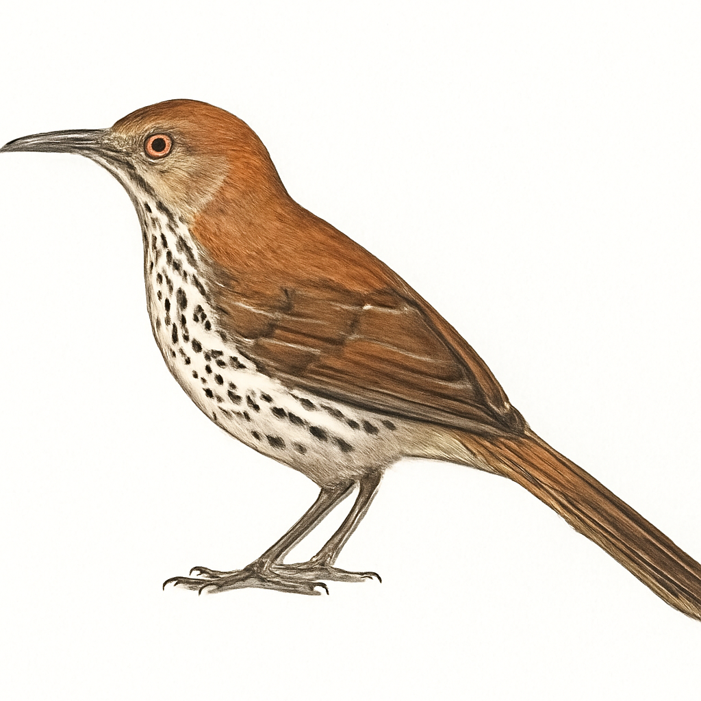 Long-billed Thrasher illustration