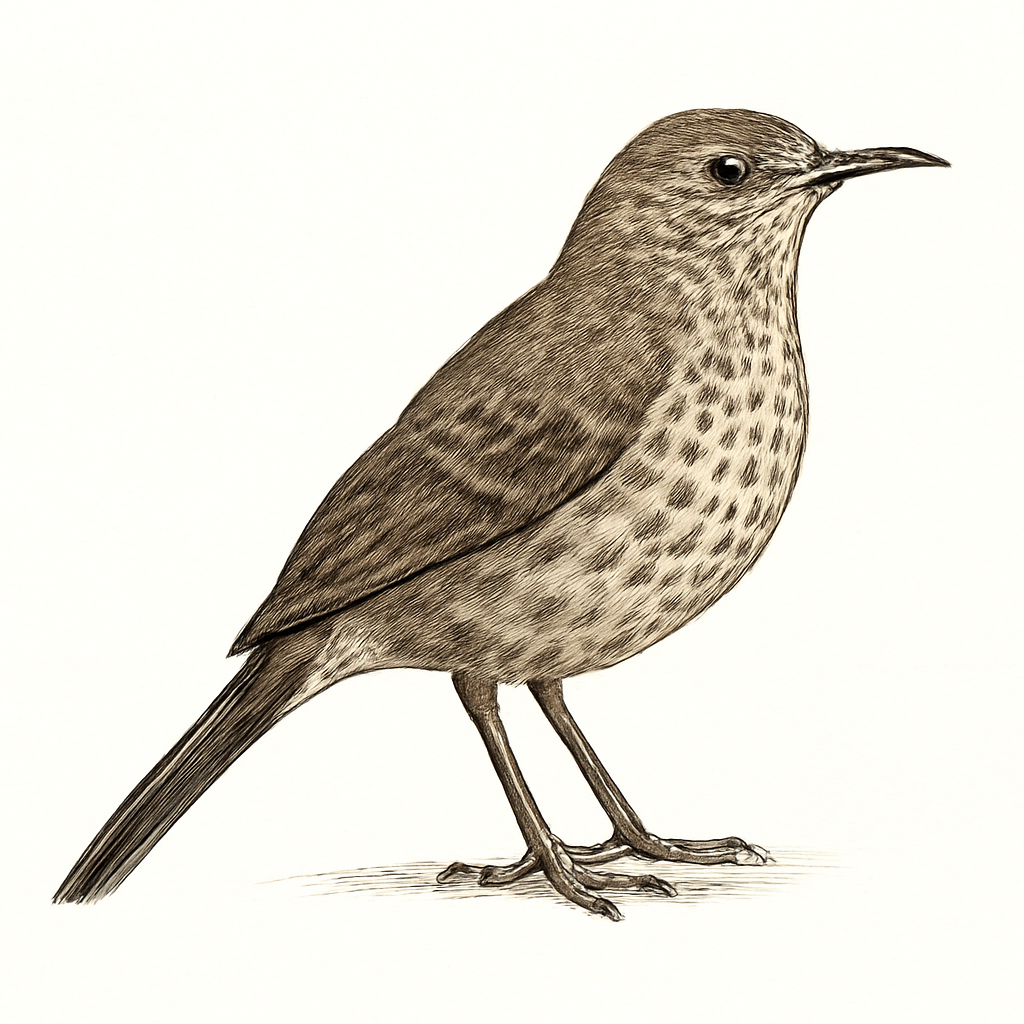 Ilustração de bendire's thrasher