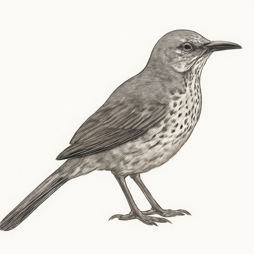 Ilustração de gray thrasher