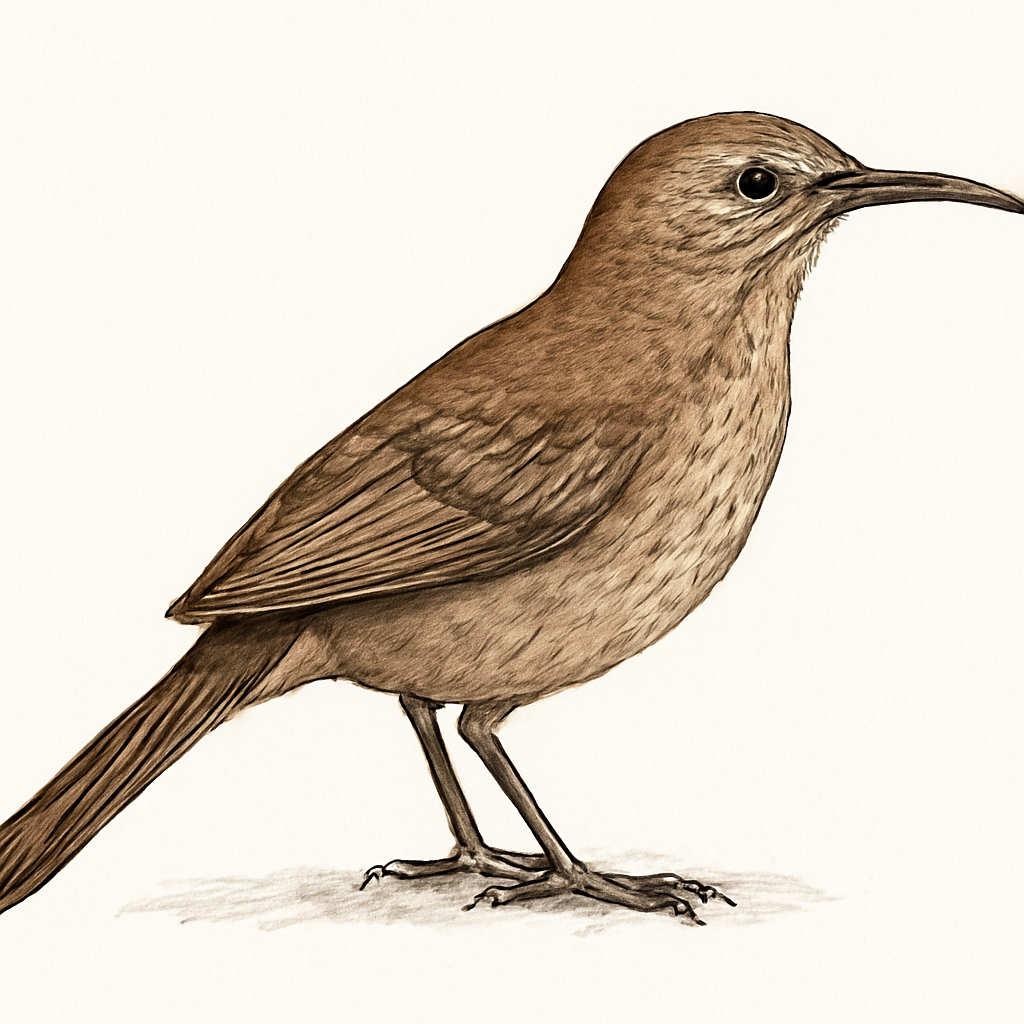 Illustration von Kalifornienspottdrossel