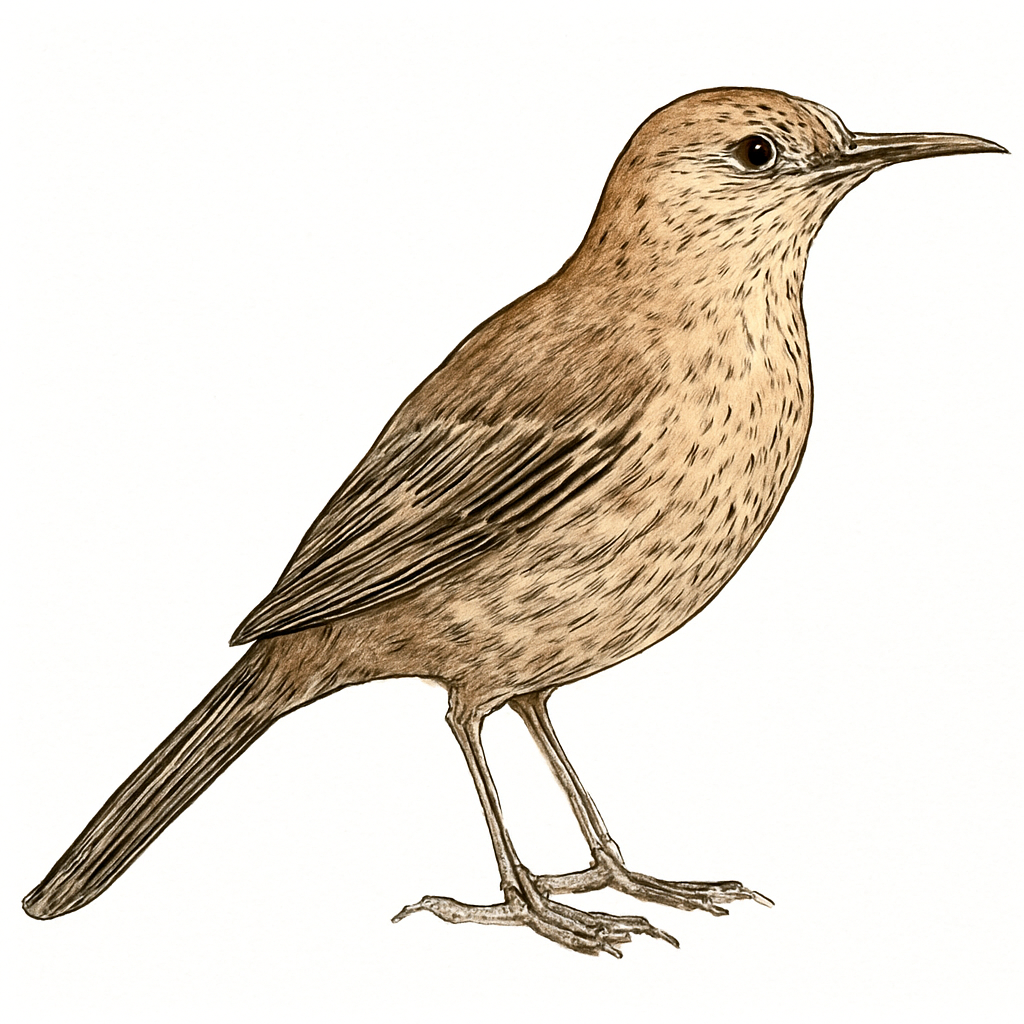 Illustration von Wüstenspottdrossel