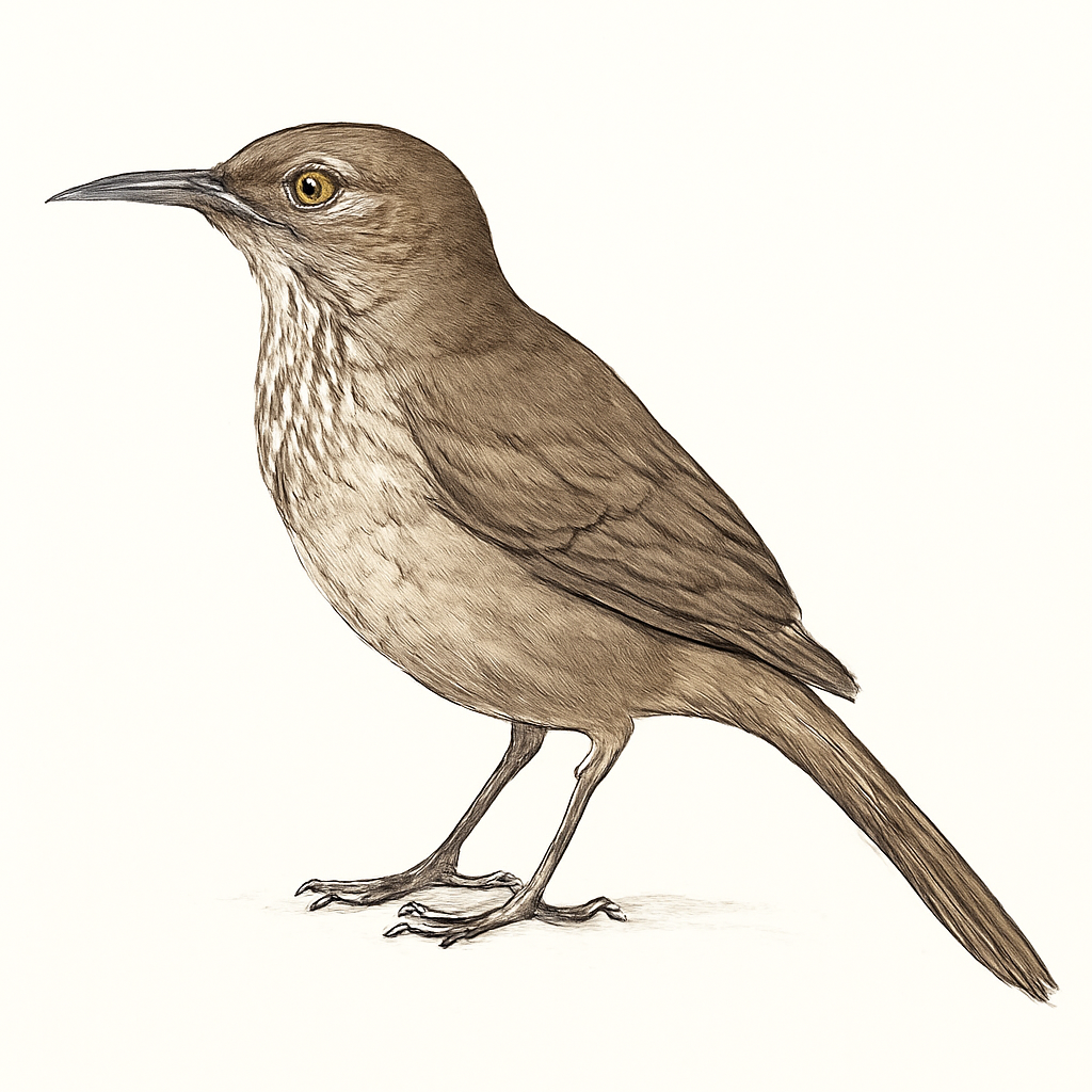 Ilustração de crissal thrasher