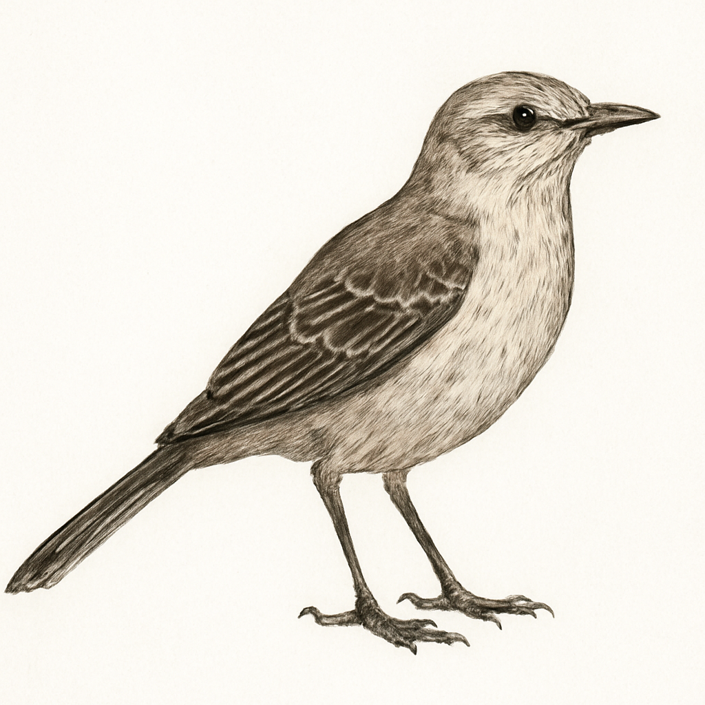 Illustratie van Patagonische spotlijster