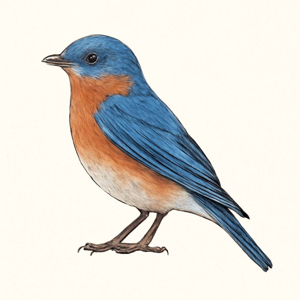 Ilustração de eastern bluebird