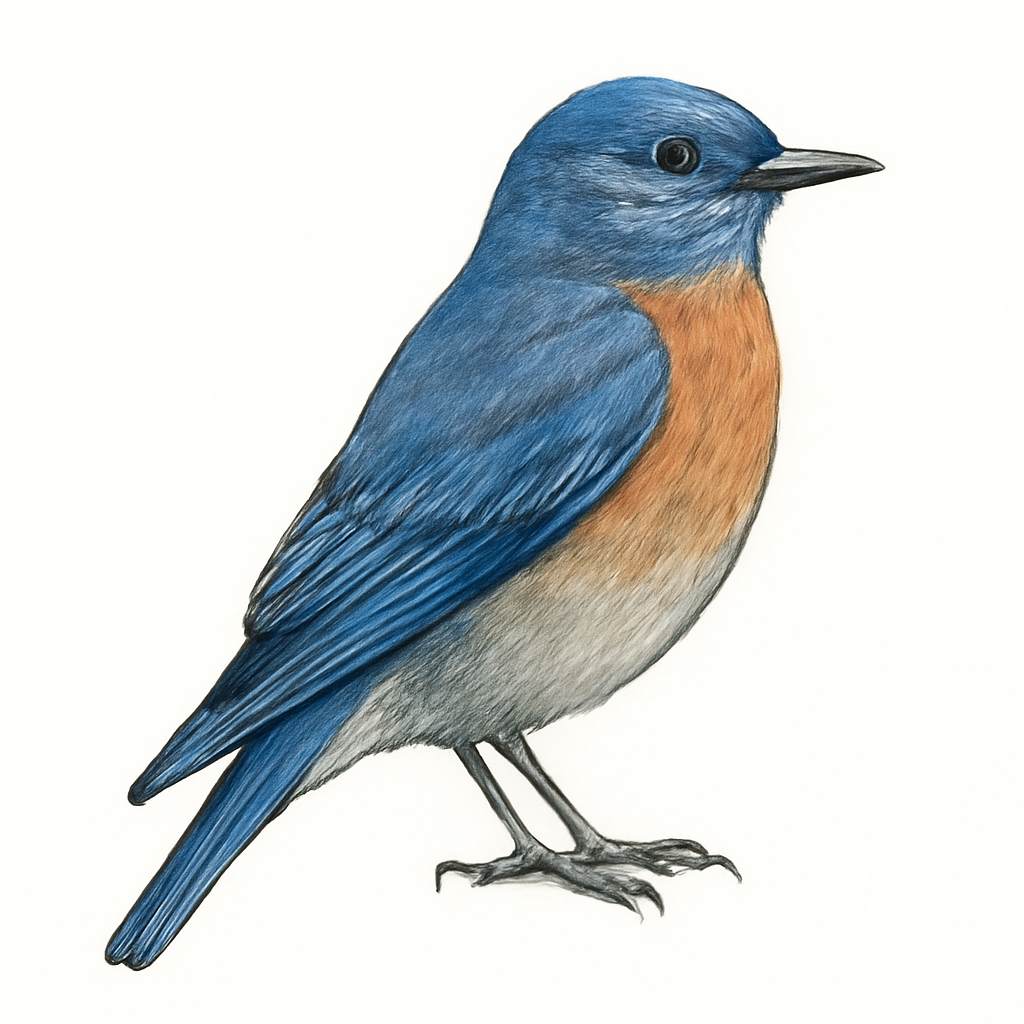 Ilustração de western bluebird