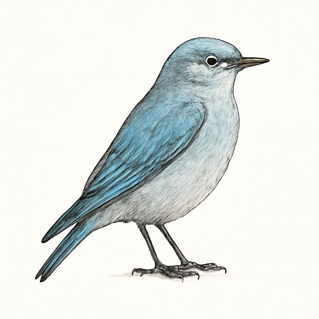 Ilustração de mountain bluebird