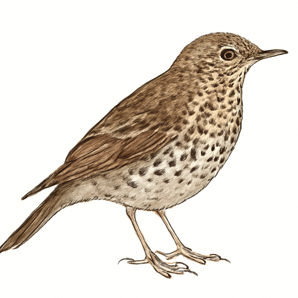 Illustration von Felserddrossel