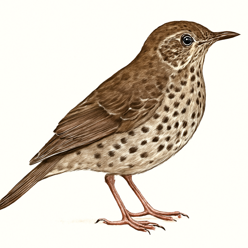Illustration von Langschnabel-Erddrossel