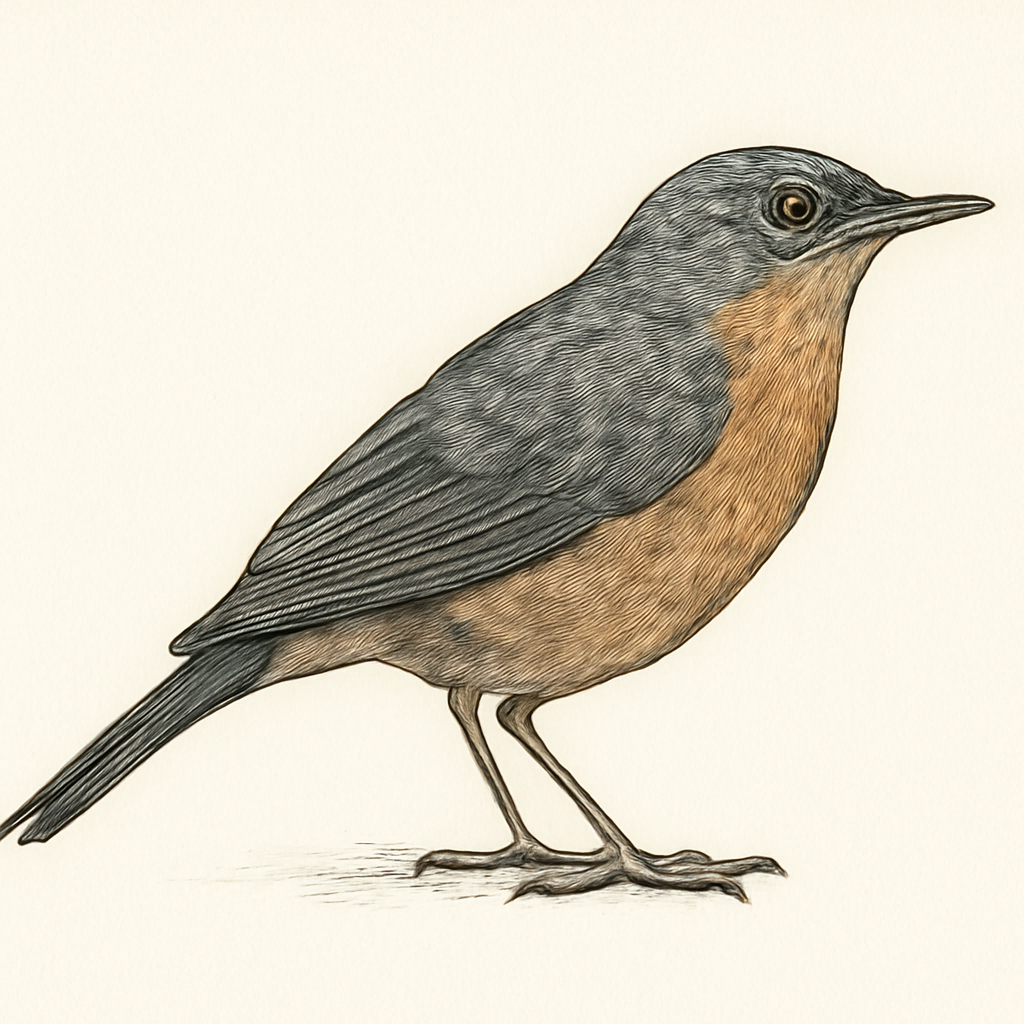 Ilustración de Zorzalito Sombrío