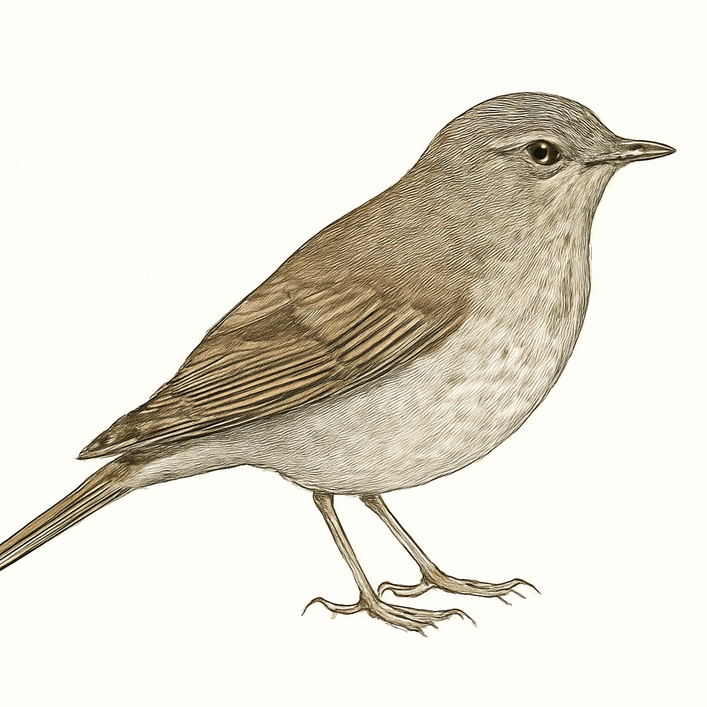 Grey-cheeked Thrush illustration