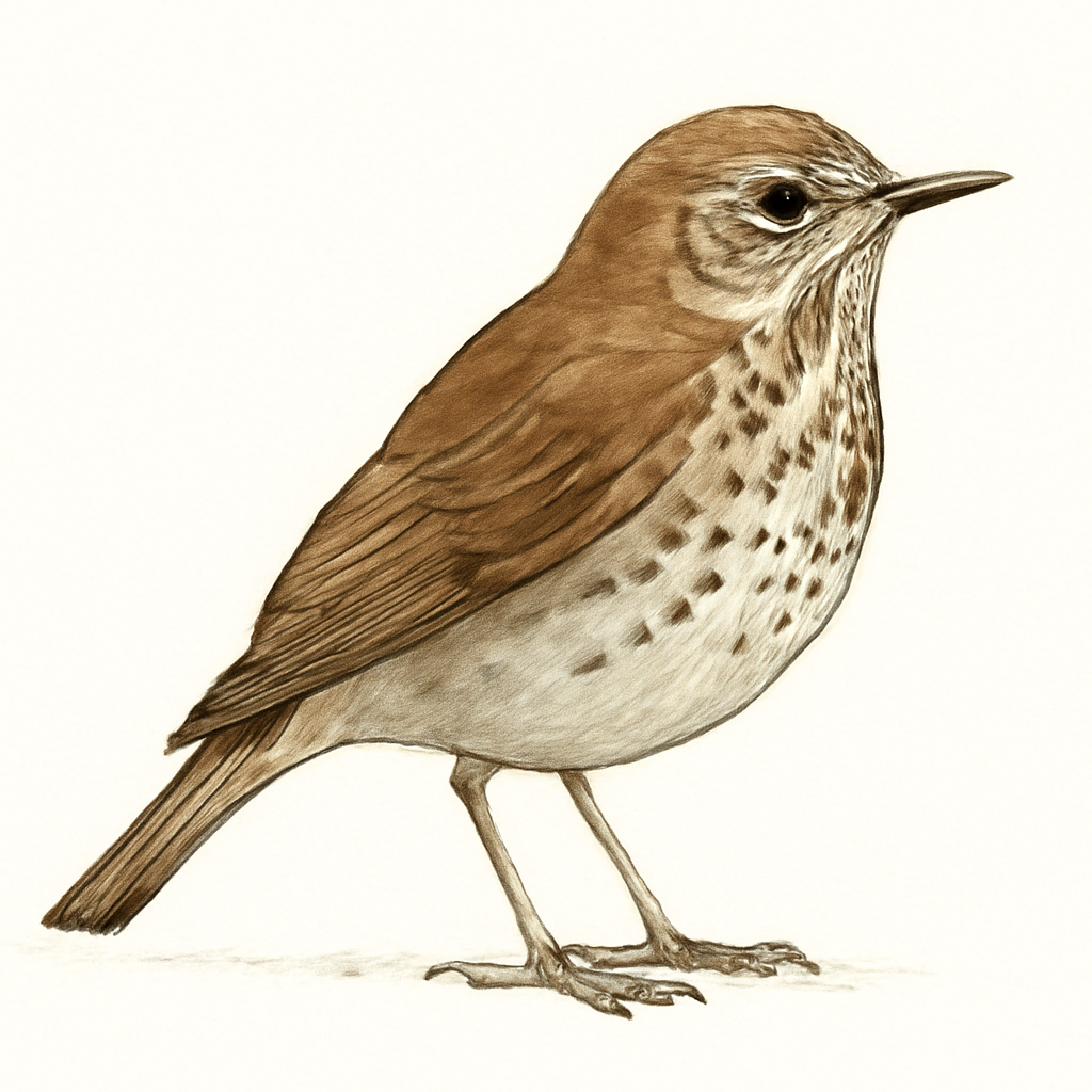 Hermit Thrush illustration