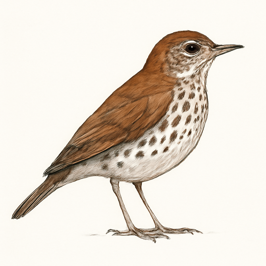Illustration de Grive des bois