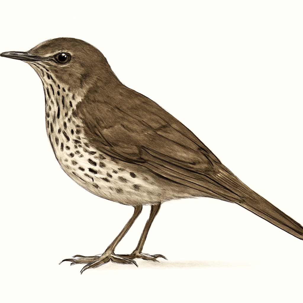 Ilustração de aztec thrush