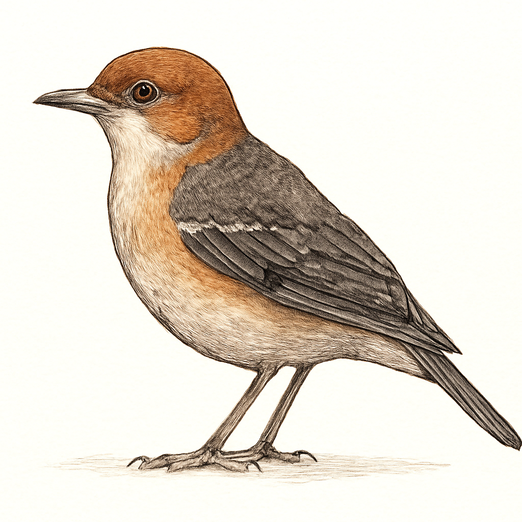 Illustration de Grive de Kuhl