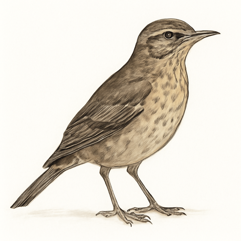 Illustration von Várzeadrossel