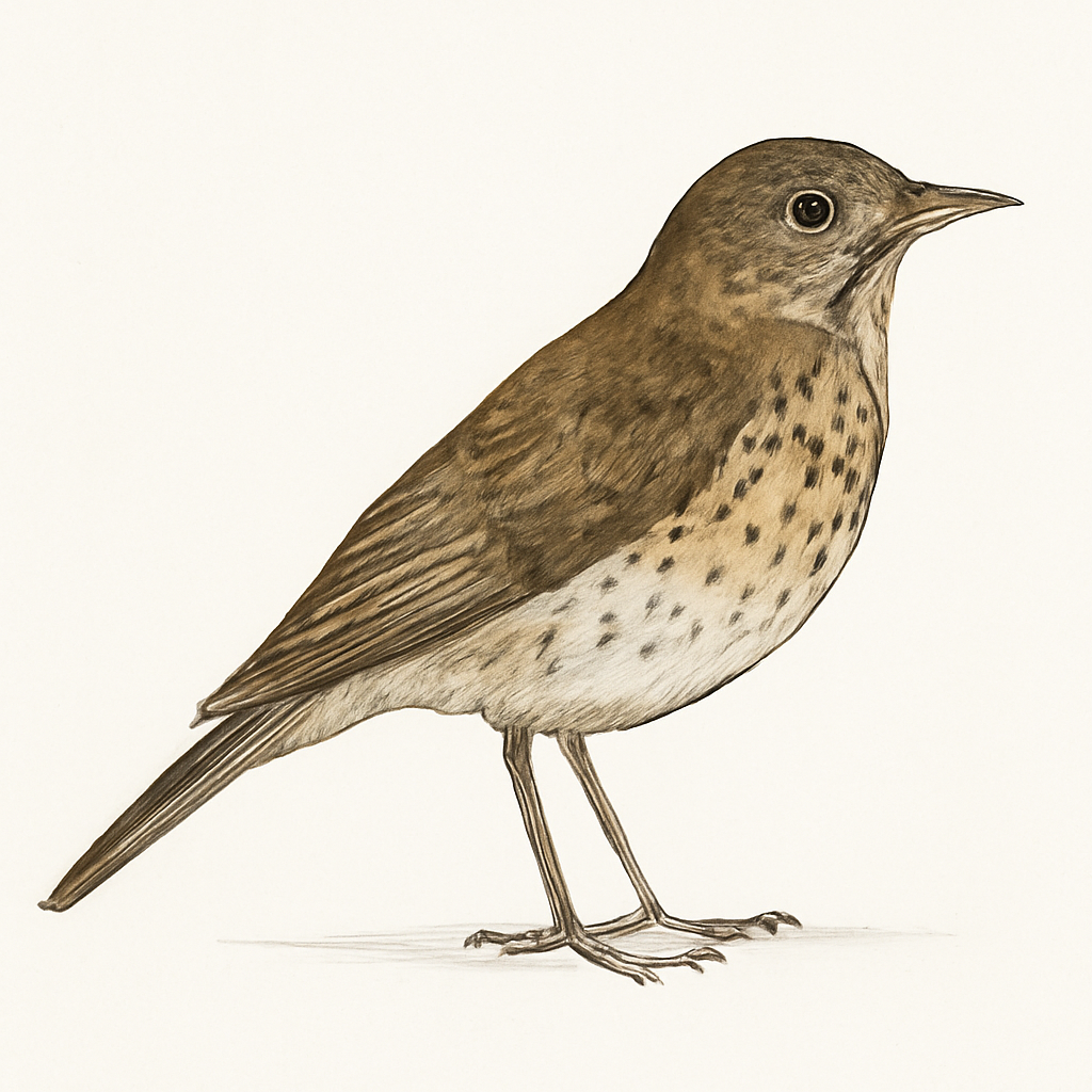 La Selle Thrush illustration
