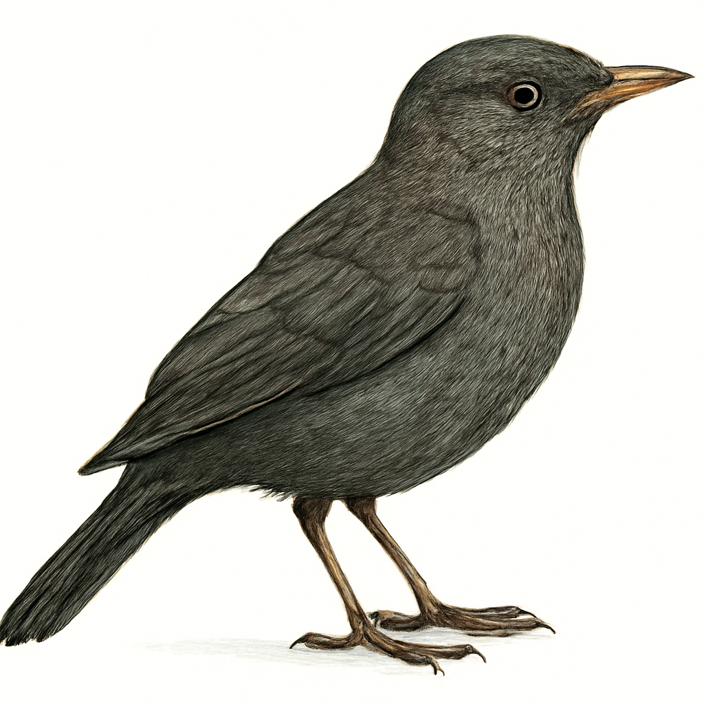 Illustration de Merle fuligineux