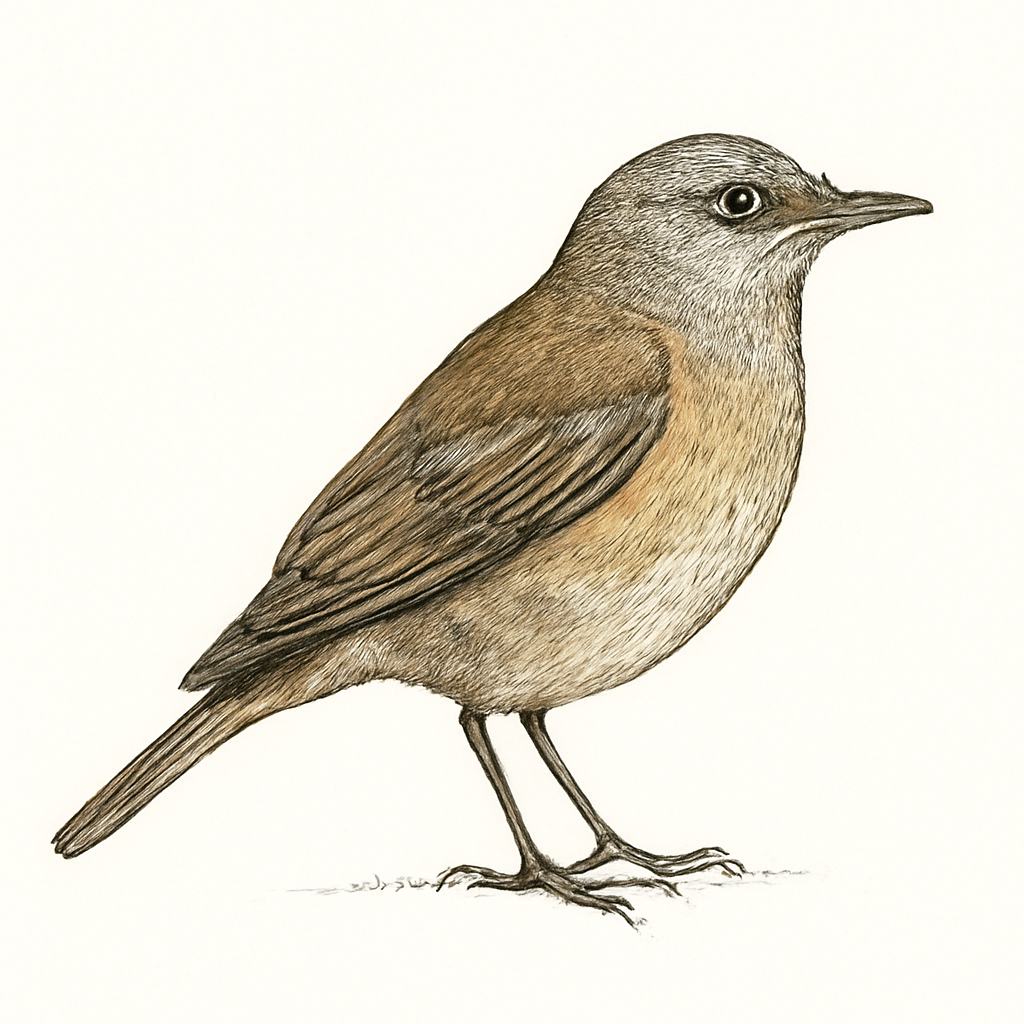 Ilustración de Zorzal de Fea