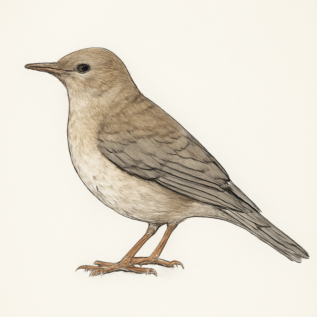 Pale Thrush illustration