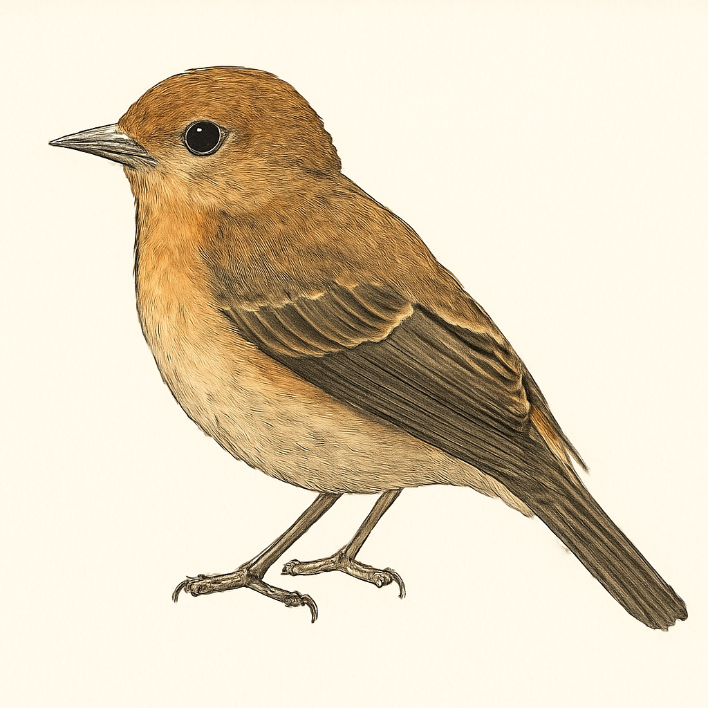 Illustrazione di Ferruginous Flycatcher