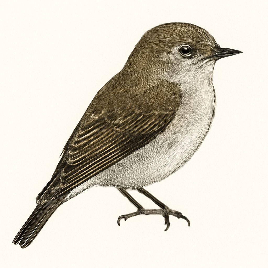 Illustration de Gobemouche cendré