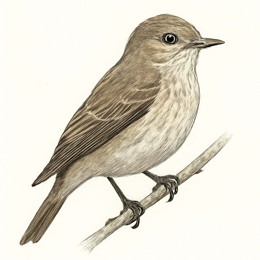 Spotted Flycatcher illustration
