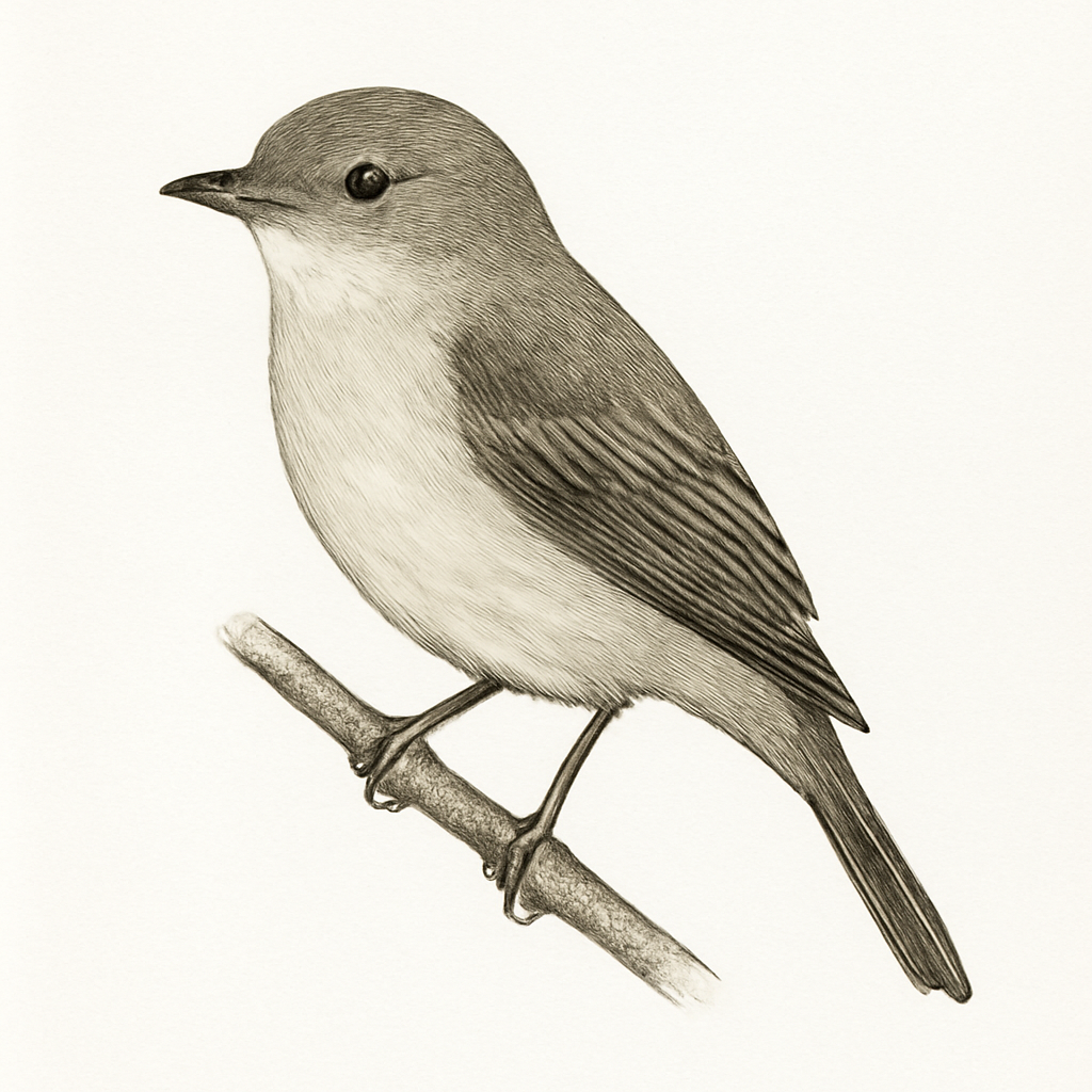 Illustration de Gobemouche pâle