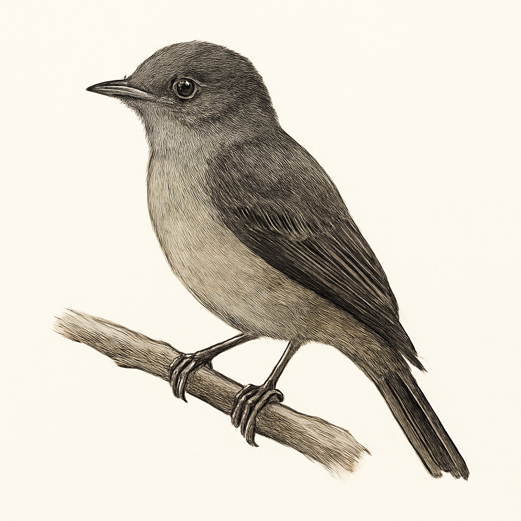 Chat Flycatcher illustration