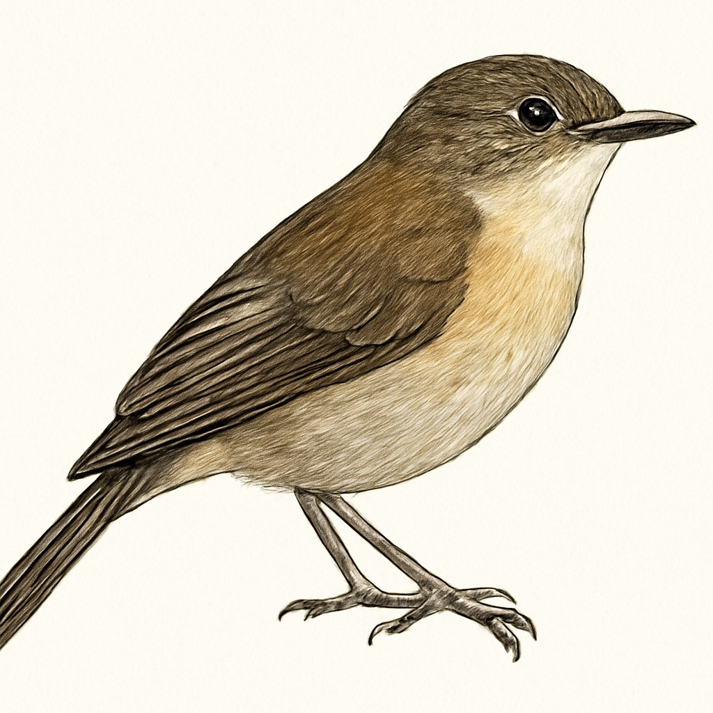 Illustration de Gobemouche forestier