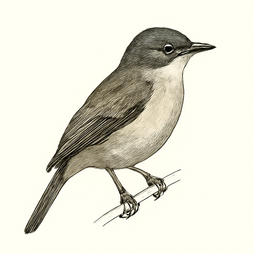 Illustration de Gobemouche mésange